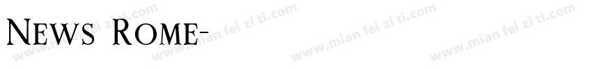 News Rome字体转换